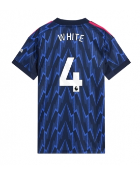 Arsenal Ben White #4 Maglia Gara Trasferta Repliche 2025-26 Donna Maniche Corte